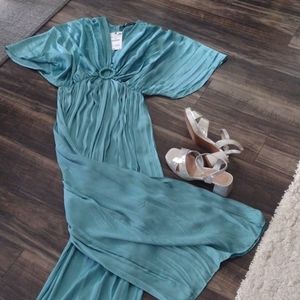NWT ZARA JUMPSUIT ,  TEAL/SEA BLUE GREEN 💚💚